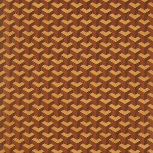 Angolo Hand Painted Marquetry Maple 5008201 by Schumacher Designer Wallpaper