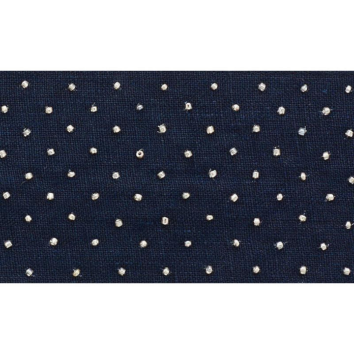Northern Lights Beaded Tape Navy 70621 by Schumacher Designer Trim Couture Trims - Swanky Fabrics -