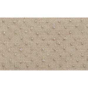 Northern Lights Beaded Tape Natural 70622 by Schumacher Designer Trim