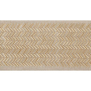 Hayworth Tape Pale Gold 70680 by Schumacher Designer Trim