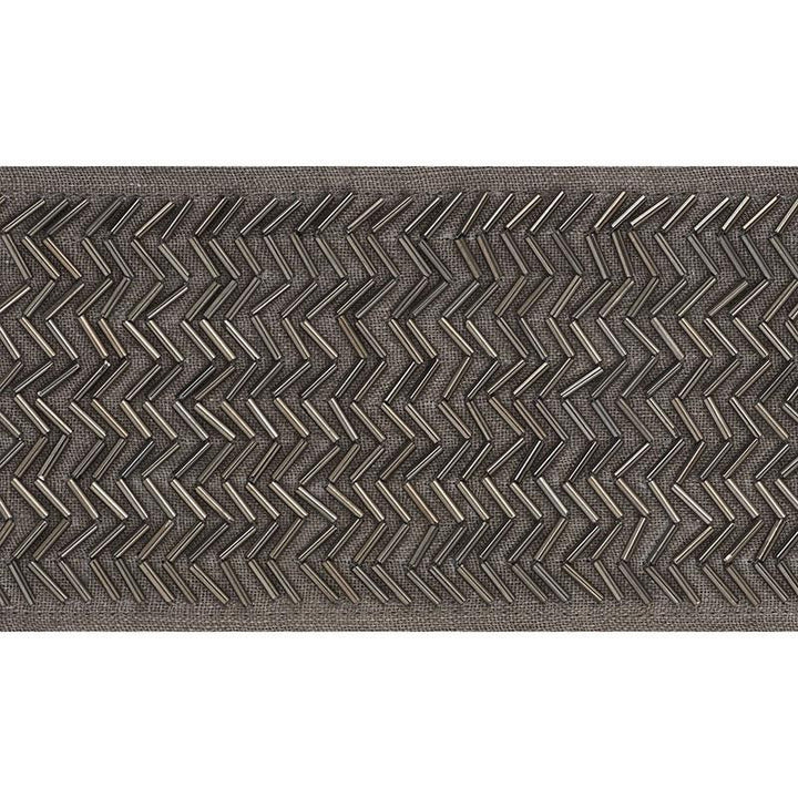 Hayworth Tape Gunmetal 70681 by Schumacher Designer Trim Couture Trims - Swanky Fabrics -