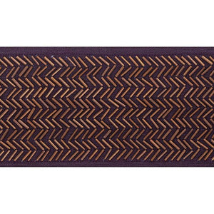Hayworth Tape Aubergine 70682 by Schumacher Designer Trim