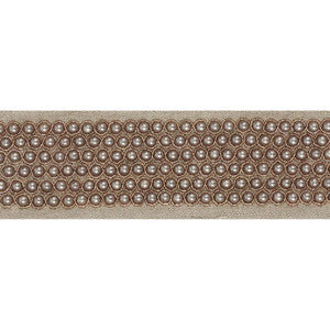Garbo Tape Taupe 70701 by Schumacher Designer Trim