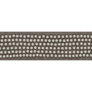 Garbo Tape Grey 70702 by Schumacher Designer Trim