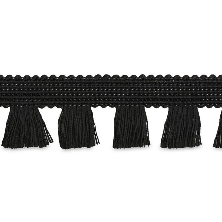 Bell Fringe Black 70729 by Schumacher Designer Trim Couture Trims 1.0" - Swanky Fabrics -
