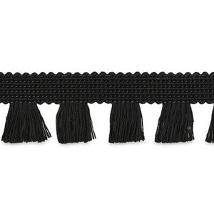 Bell Fringe Black 70729 by Schumacher Designer Trim