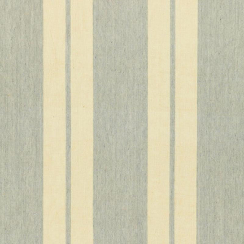 Topsail Linen Stripe Sky Blue 54161 by Schumacher Designer Fabric Country Chic 9.0" - Swanky Fabrics -