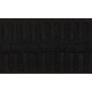 Castille Tape Black 70741 by Schumacher Designer Trim