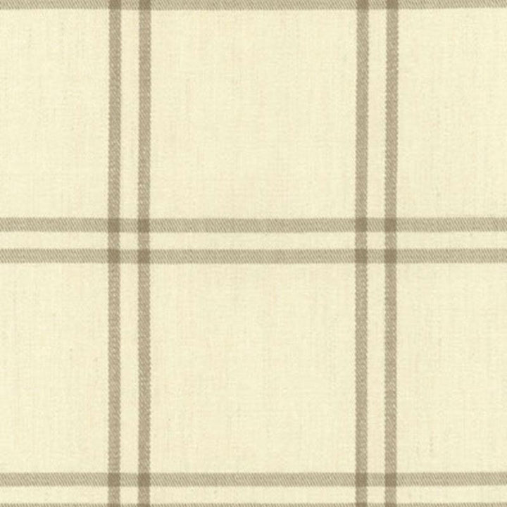 Luberon Plaid Greige 55711 by Schumacher Designer Fabric Matthew Patrick Smyth 5.38" - Swanky Fabrics -