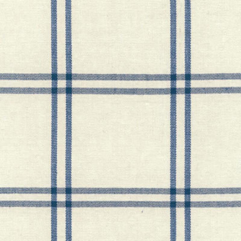 Luberon Plaid Indigo 55715 by Schumacher Designer Fabric Chroma 5.38" - Swanky Fabrics -