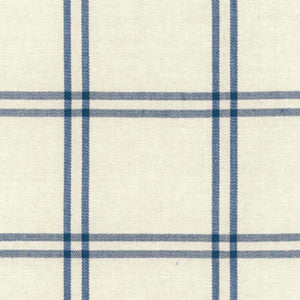 Luberon Plaid Indigo 55715 by Schumacher Designer Fabric