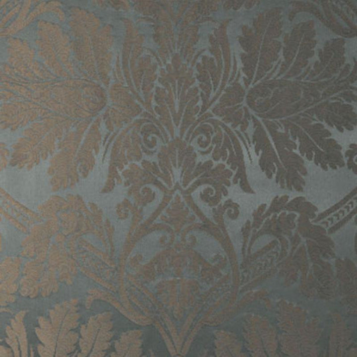 Luciano Silk Damask Azurro 60422 by Schumacher Designer Fabric Palazzo 25.62" - Swanky Fabrics -