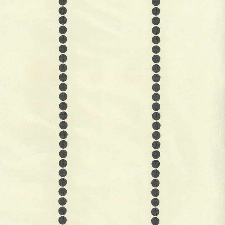 Gabrielle Embroidery Graphite 62203 by Schumacher Designer Fabric Matthew Patrick Smyth 4.5" - Swanky Fabrics -