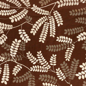 Locust Leaves Bark 62442 by Schumacher Designer Fabric