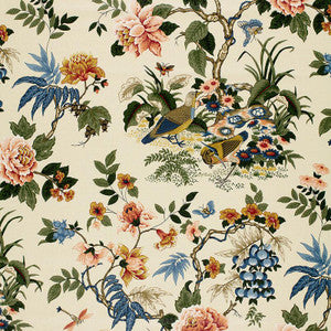 Anshun Paprika & Blue 75020 by Schumacher Designer Fabric