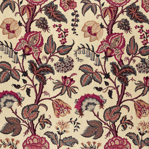 Tree Of Life Spice On Linen 172611 by Schumacher Designer Fabric