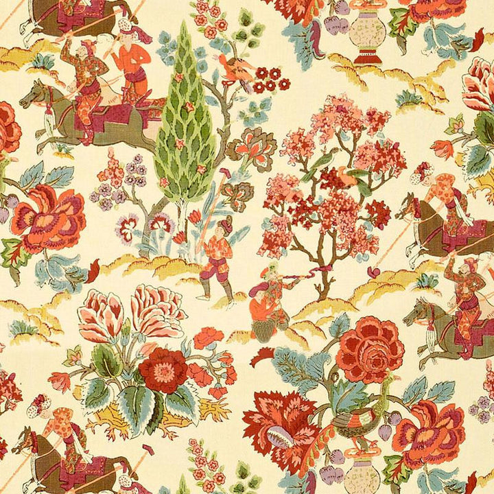 Persian Lancers Spring 173011 by Schumacher Designer Fabric Schumacher Classics 12.5" - Swanky Fabrics -