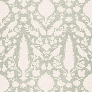 Chenonceau Aquamarine 173562 by Schumacher Designer Fabric