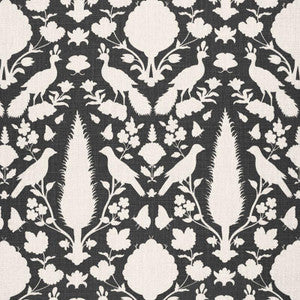 Chenonceau Charcoal 173563 by Schumacher Designer Fabric