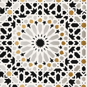 Nasrid Palace Mosaic Mica 5005961 by Schumacher Designer Wallpaper