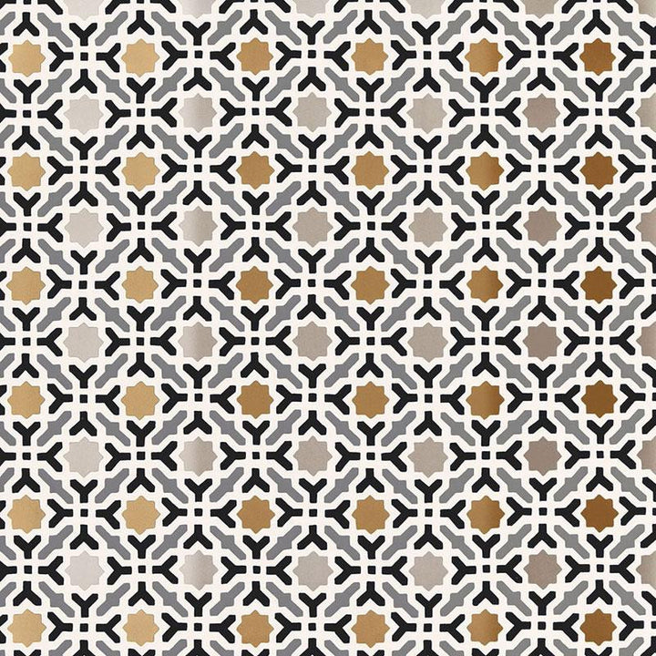 Serallo Mosaic Mica 5005971 by Schumacher Designer Wallpaper Byzantium 13.5" - Swanky Fabrics -