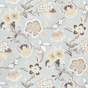 Hothouse Flowers Mineral 174030 by Schumacher Designer Fabric