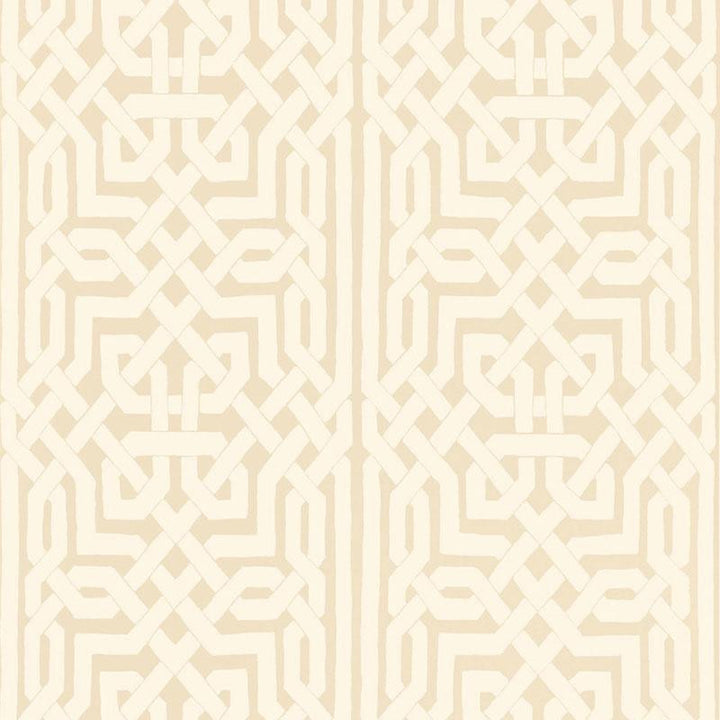 Malaga Flax 5005930 by Schumacher Designer Wallpaper Byzantium 27.0" - Swanky Fabrics -