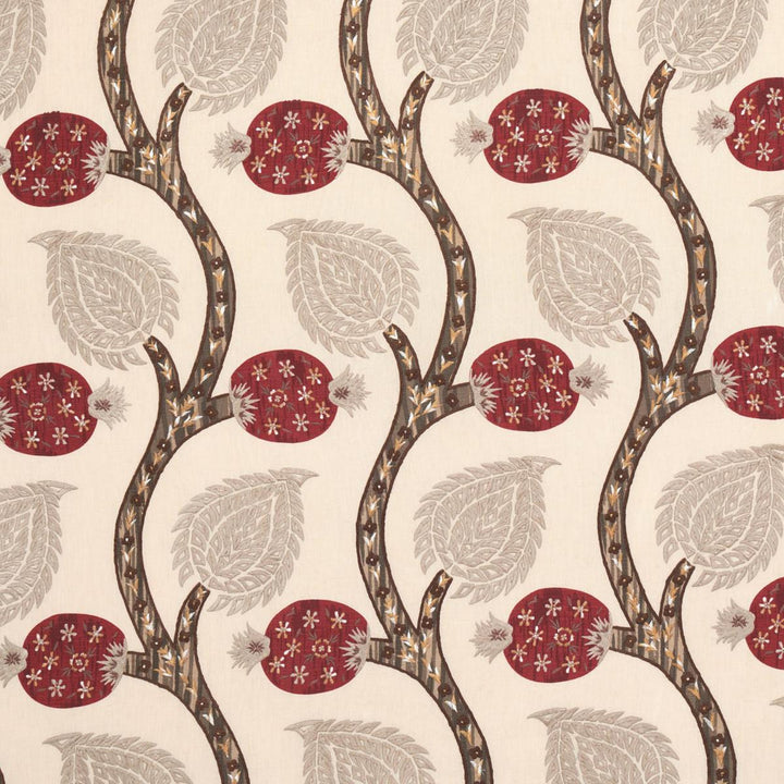 Nurata Embroidery Stone 174182 by Schumacher Designer Fabric Perennial Favorites 10.75" - Swanky Fabrics -