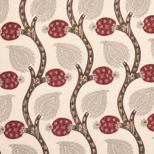 Nurata Embroidery Stone 174182 by Schumacher Designer Fabric