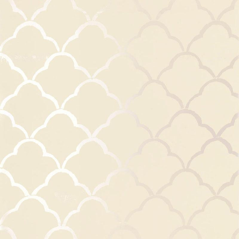Costa Del Sol Champagne 5005940 by Schumacher Designer Wallpaper Byzantium 13.5" - Swanky Fabrics -