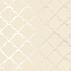 Costa Del Sol Champagne 5005940 by Schumacher Designer Wallpaper
