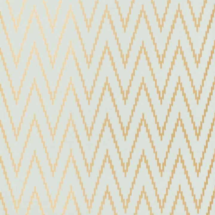 Kasari Ikat Aquamarine 5005991 by Schumacher Designer Wallpaper Byzantium 13.5" - Swanky Fabrics -
