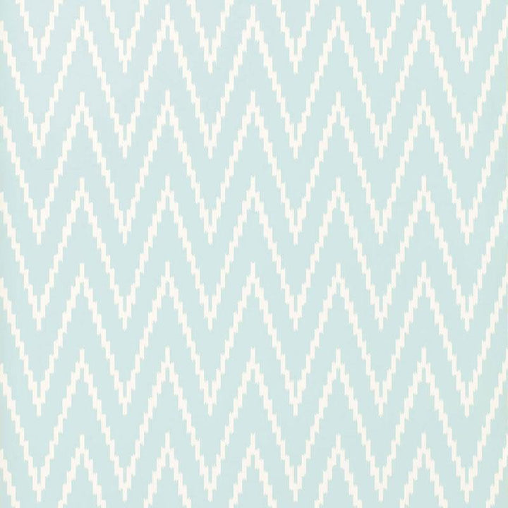 Kasari Ikat Sky 5005992 by Schumacher Designer Wallpaper Byzantium 13.5" - Swanky Fabrics -