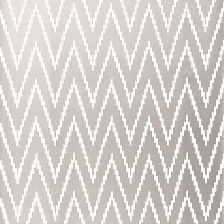 Kasari Ikat Silver 5005993 by Schumacher Designer Wallpaper Byzantium 13.5" - Swanky Fabrics -