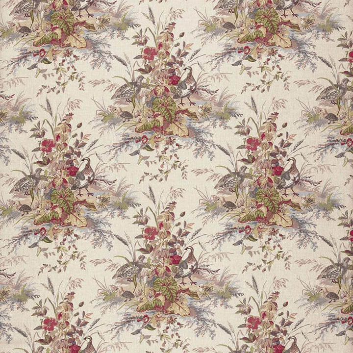 Quail Meadow Winter 1106021 by Schumacher Designer Fabric Classic Prints 13.5" - Swanky Fabrics -