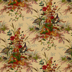 Quail Meadow Summer 1106032 by Schumacher Designer Fabric