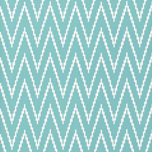 Kasari Ikat Azure 5005995 by Schumacher Designer Wallpaper