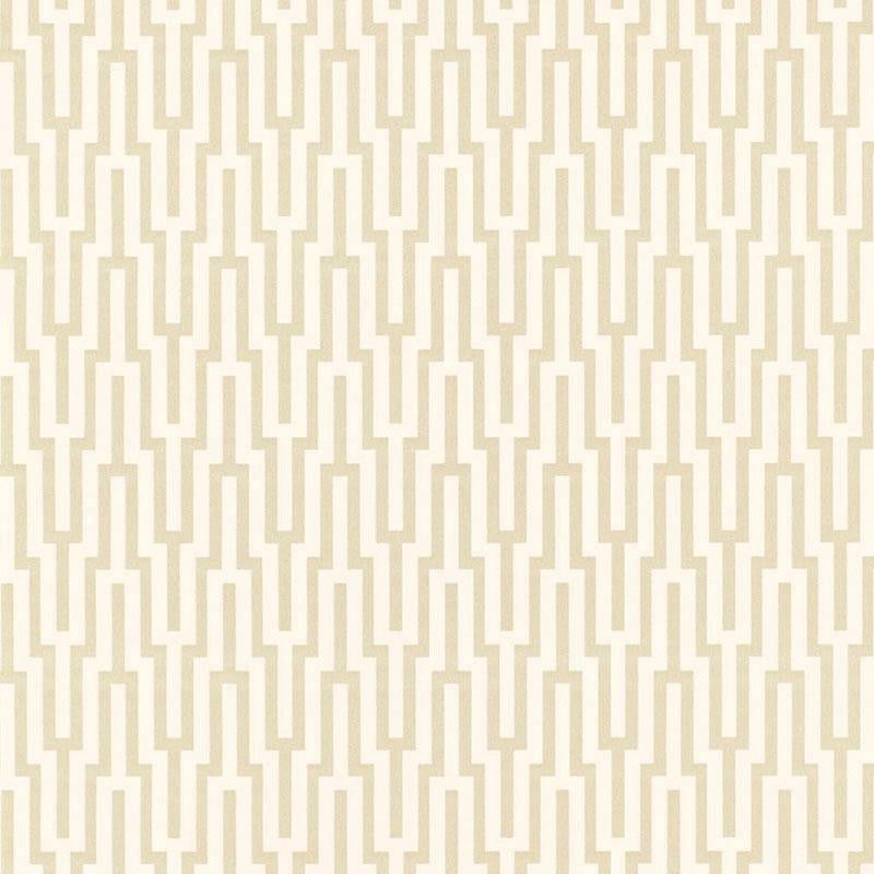 Metropolitan Fret Crystal 5005890 by Schumacher Designer Wallpaper Byzantium 3.38" - Swanky Fabrics -