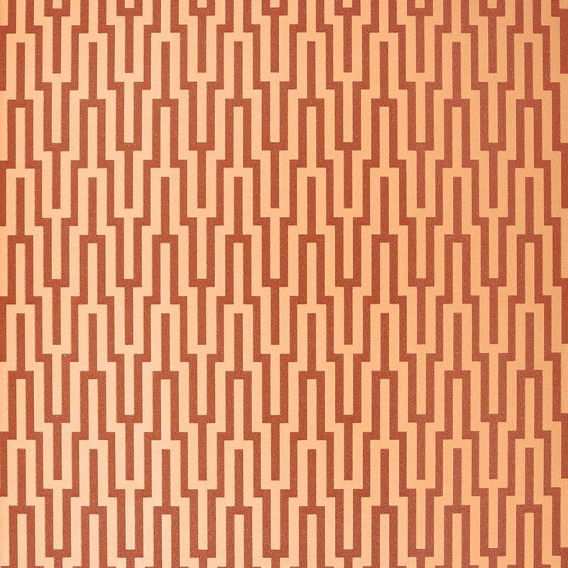 Metropolitan Fret Amber 5005893 by Schumacher Designer Wallpaper Byzantium 3.38" - Swanky Fabrics -