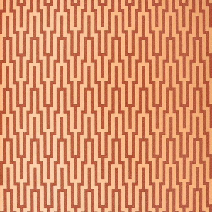 Metropolitan Fret Amber 5005893 by Schumacher Designer Wallpaper Byzantium 3.38" - Swanky Fabrics -