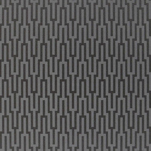 Metropolitan Fret Black Pearl 5005895 by Schumacher Designer Wallpaper