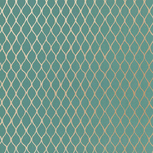 Valencia Turquoise 5005911 by Schumacher Designer Wallpaper