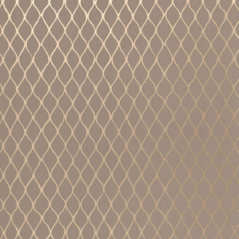 Valencia Taupe / Pewter 5005912 by Schumacher Designer Wallpaper Byzantium 13.5" - Swanky Fabrics -