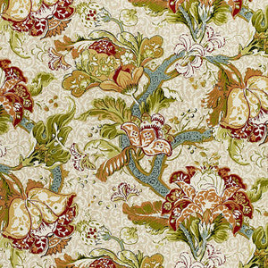 Ariella Jacobean Ecru 1319002 by Schumacher Designer Fabric