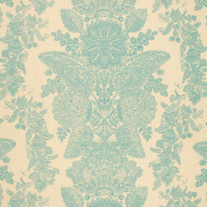 Lace Aqua 2643833 by Schumacher Designer Fabric