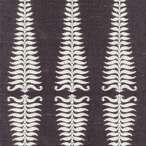 Fern Tree Ivory/Grey Flannel 2643881 by Schumacher Designer Fabric