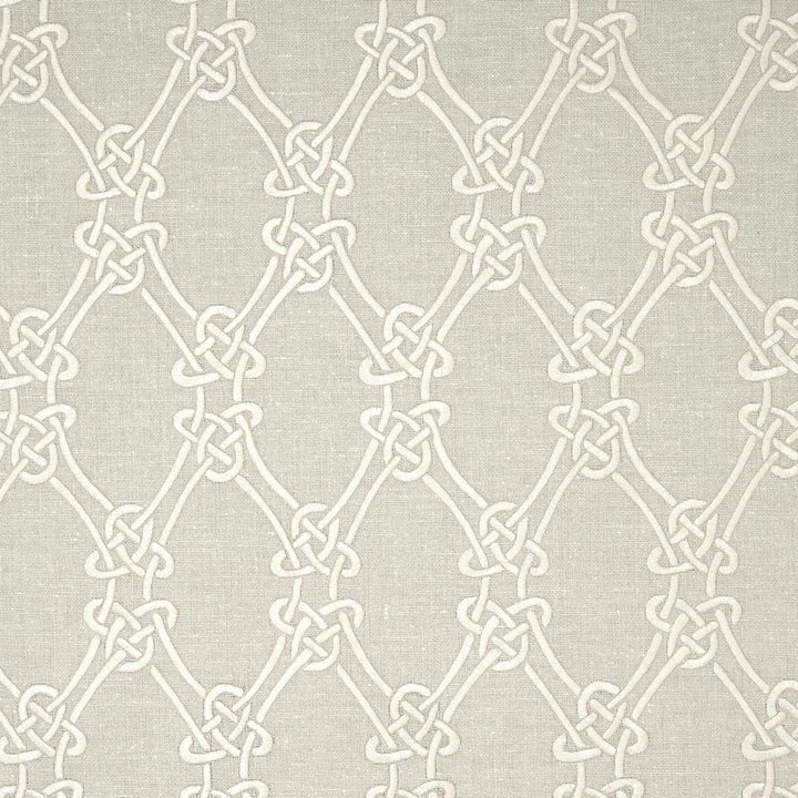 Gordian Weave Natural On Greige 2643921 by Schumacher Designer Fabric Au Naturel 6.12" - Swanky Fabrics -