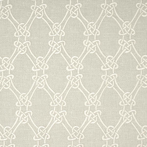 Gordian Weave Natural On Greige 2643921 by Schumacher Designer Fabric