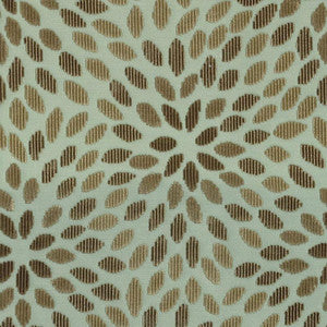 Kiku Silk Velvet Aqua & Cocoa 2644280 by Schumacher Designer Fabric