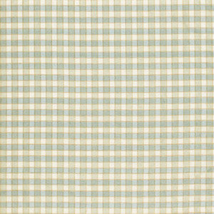 Ingrid Silk Check Seaspray 3453003 by Schumacher Designer Fabric